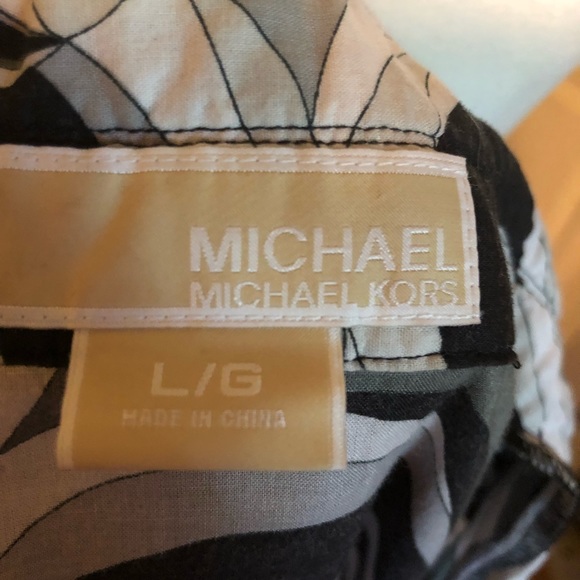 Michael Kors Blk wht Tunic Sz L - Picture 3 of 3